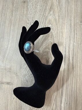 JTV Ring Labradorite Oval Cabochon Sterling Silver Size 7-NWT